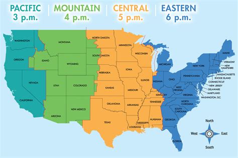 california time zone map.